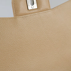 Chanel Jumbo Single Flap Caviar Beige