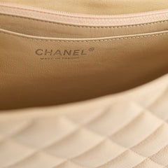 Chanel Jumbo Single Flap Caviar Beige