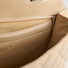 Chanel Jumbo Single Flap Caviar Beige