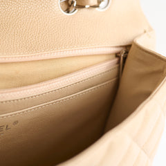 Chanel Jumbo Single Flap Caviar Beige