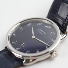Hermes Arceau Watch 40mm Blue Dial