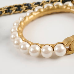 Chanel Runway 21A Bracelet with Small Shapes and Chain