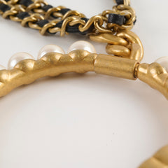 Chanel Runway 21A Bracelet with Small Shapes and Chain