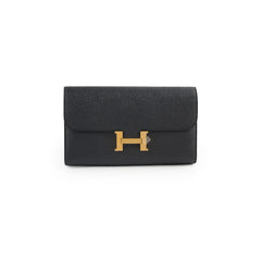 Hermes Constance Wallet Epsom Black