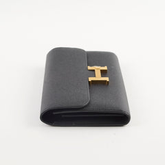 Hermes Constance Wallet Epsom Black