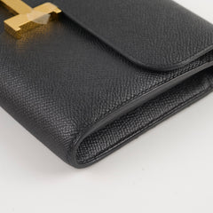 Hermes Constance Wallet Epsom Black