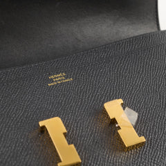 Hermes Constance Wallet Epsom Black