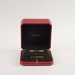Cartier Love Bracelet Small Model Pink Gold Size 17