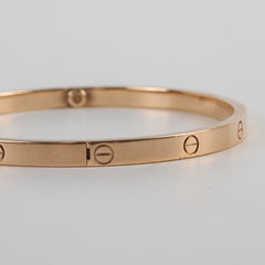 Cartier Love Bracelet Small Model Pink Gold Size 17