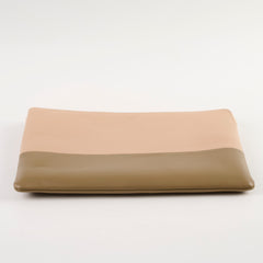 Celine Bi Colour Leather Pouch Beige/Brown