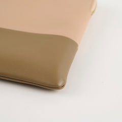 Celine Bi Colour Leather Pouch Beige/Brown