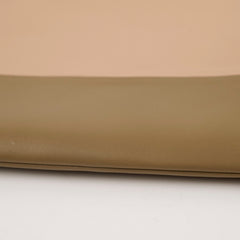 Celine Bi Colour Leather Pouch Beige/Brown