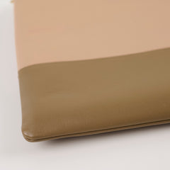 Celine Bi Colour Leather Pouch Beige/Brown