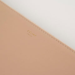 Celine Bi Colour Leather Pouch Beige/Brown