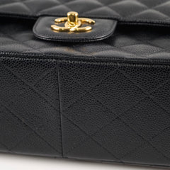 Chanel Caviar Jumbo Double Flap Black