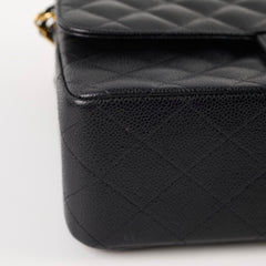 Chanel Caviar Jumbo Double Flap Black