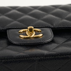 Chanel Caviar Jumbo Double Flap Black