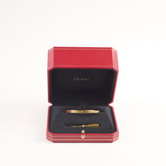 Cartier Small Model Love Bracelet Yellow Gold Size 17