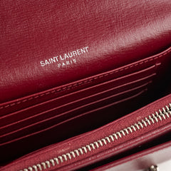 Saint Laurent Mini Sunset Burgundy