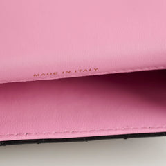Chanel Micro Flap Bag Lambskin Black/ Pink