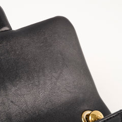 Chanel Seasonal Top Handle Crossbody Bag Lambskin Black