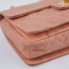 Chanel Seasonal Quilted Caviar 2.55 Reissue Single Flap Bag Terracotta