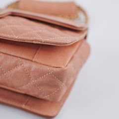 Chanel Seasonal Quilted Caviar 2.55 Reissue Single Flap Bag Terracotta