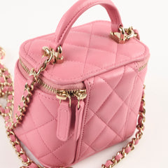 Chanel Micro Vanity Bag Pink Microchip