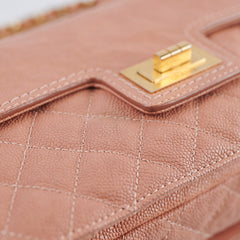 Chanel Seasonal Quilted Caviar 2.55 Reissue Single Flap Bag Terracotta