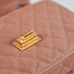 Chanel Seasonal Quilted Caviar 2.55 Reissue Single Flap Bag Terracotta