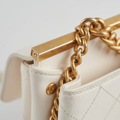 Chanel Reversible Flap White GHW 25 Series