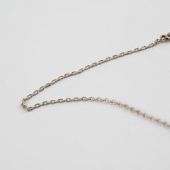 Hermes Pop H Necklace Silver Beige Enamel
