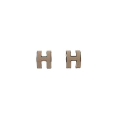Hermes Pop H Earrings Cream