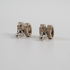 Hermes Pop H Earrings Cream