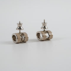 Hermes Pop H Earrings Cream