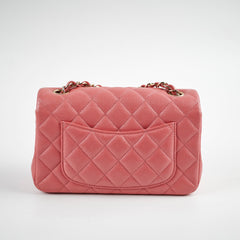 Chanel Pearly Pink Rectangular Mini Caviar 25 Series