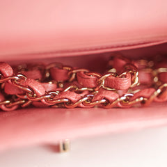 Chanel Pearly Pink Rectangular Mini Caviar 25 Series