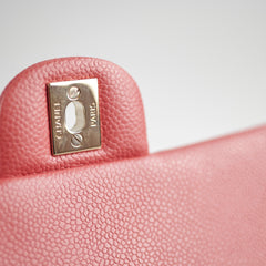 Chanel Pearly Pink Rectangular Mini Caviar 25 Series