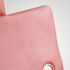 Chanel Pearly Pink Rectangular Mini Caviar 25 Series