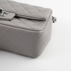 Chanel Mini Rectangle Grey Microchip