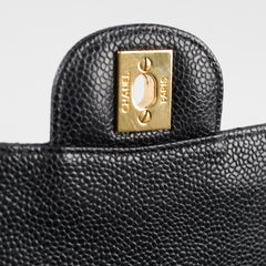 Deal of The Week- Chanel Caviar Medium/Large Double Classic Flap Black