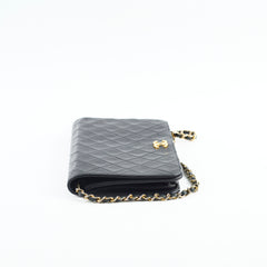 Chanel Vintage Lambskin Flap Bag Black