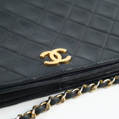 Chanel Vintage Lambskin Flap Bag Black