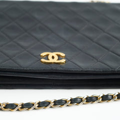 Chanel Vintage Lambskin Flap Bag Black