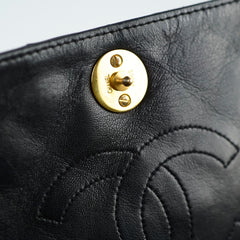 Chanel Vintage Lambskin Flap Bag Black