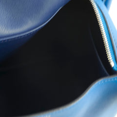 Hermes Mini Lindy Bleu France/ Bleu Saphir Swift  Z Stamp