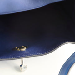 Hermes Mini Lindy Bleu France/ Bleu Saphir Swift  Z Stamp