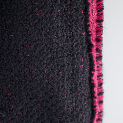 Chanel Tweed Skirt 22k Black & Pink size 40
