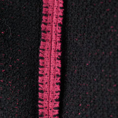 Chanel Tweed Skirt 22k Black & Pink size 40