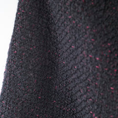Chanel Tweed Skirt 22k Black & Pink size 40